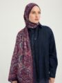 Ebedi Saraylar Fuşya Vierra Desenli Viskon Şal 70x190 cm