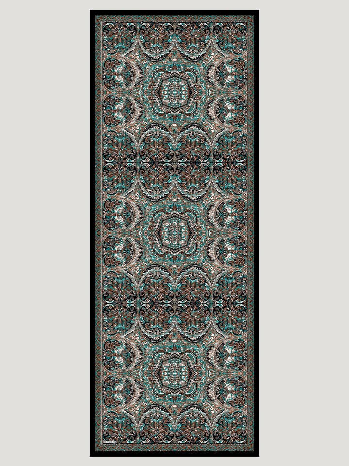 Ebedi Saraylar Kahverengi Vierra Desenli Viskon Şal 70x190cm