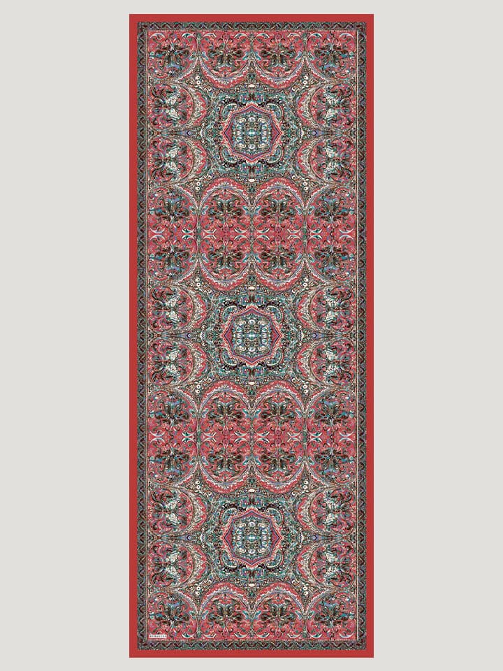 Ebedi Saraylar Koyu Bordo Vierra Desenli Şal 70x190 cm