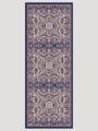 Ebedi Saraylar İndigo Kahverengi Desenli Viskon Şal 70x190 cm