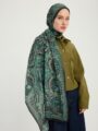Ebedi Saraylar Zümrüt Vierra Desenli Viskon Şal 70x190 cm