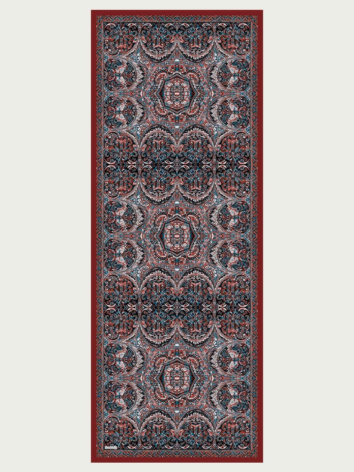 Ebedi Saraylar Bordo Vierra Desenli Viskon Şal 70x190 cm