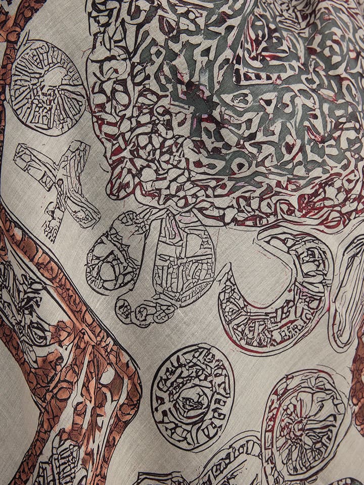 Sonsuz Aşk Somon Efilia Desenli Şal 70x190 cm