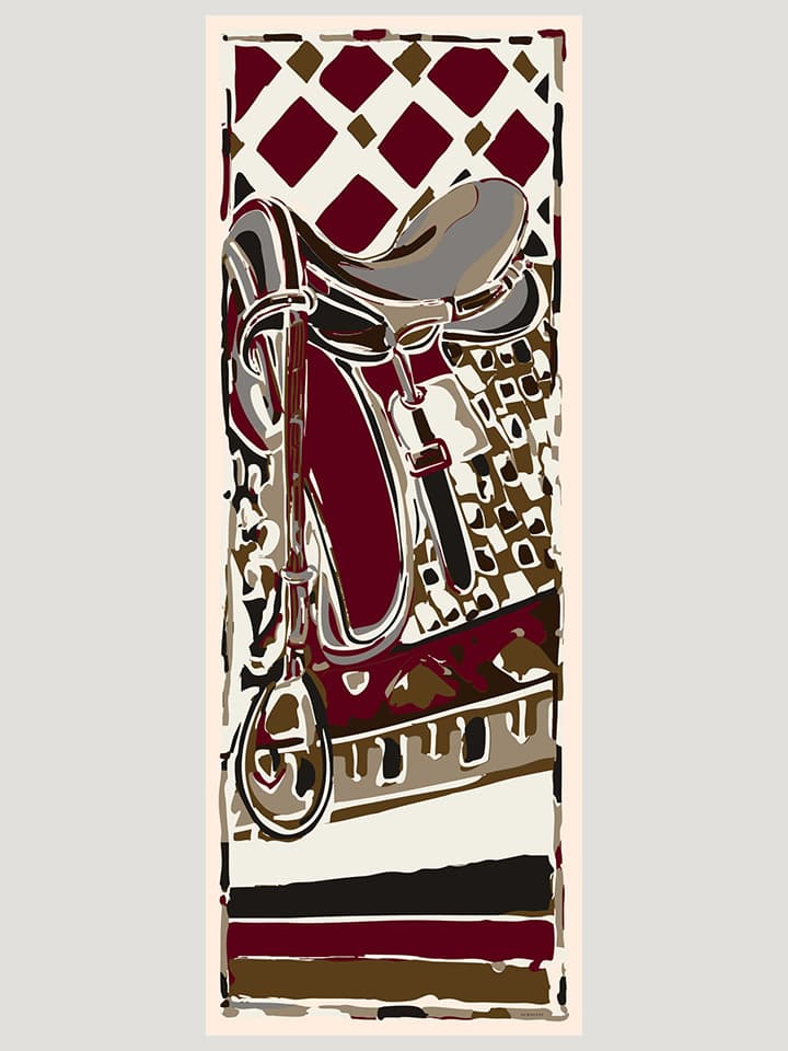 8695107060402-2 Pastel Yolculuk Bordo Efilia Desenli Şal 70x190 cm