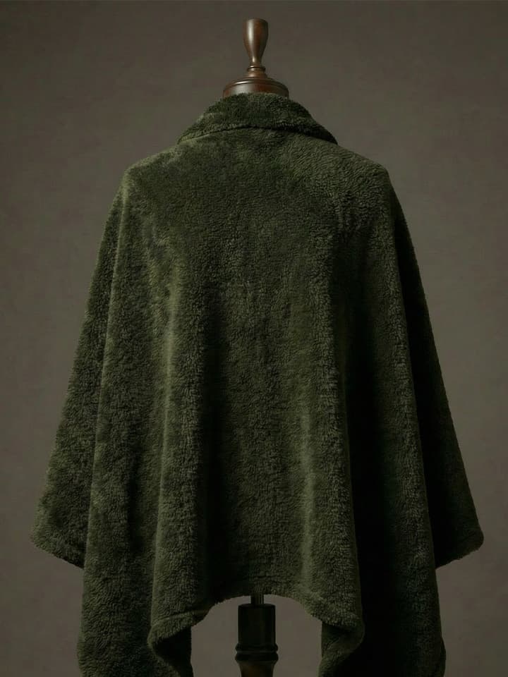 Haki Preimum Omuz Şalı arkası